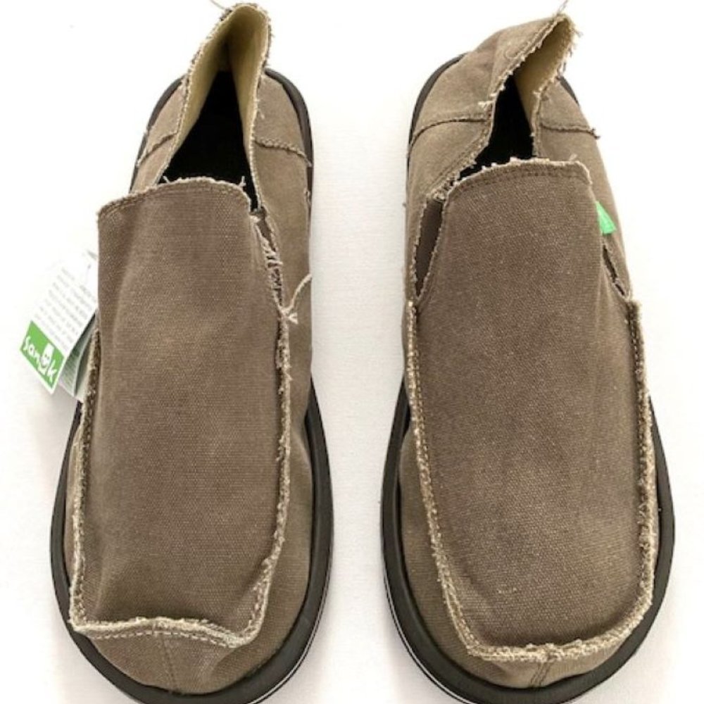 Sanuk SMF1001L Vagabond Big & Tall Slip On Shoes Brown